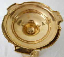 Antique solid silver gilt French Baroque Chalice